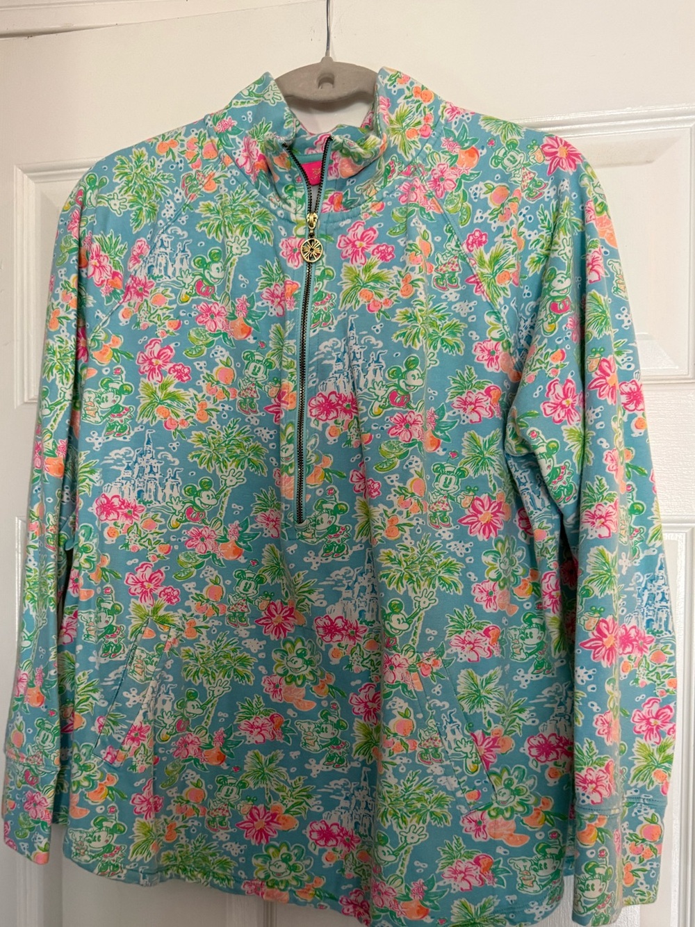 Lilly Pulitzer x Disney 3/4 zip jacket XL
